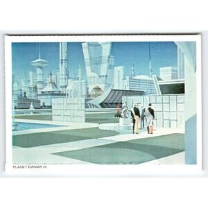 1977 Star Trek Planet Eminiar VII Chrome Postcard from Taste of Armageddon